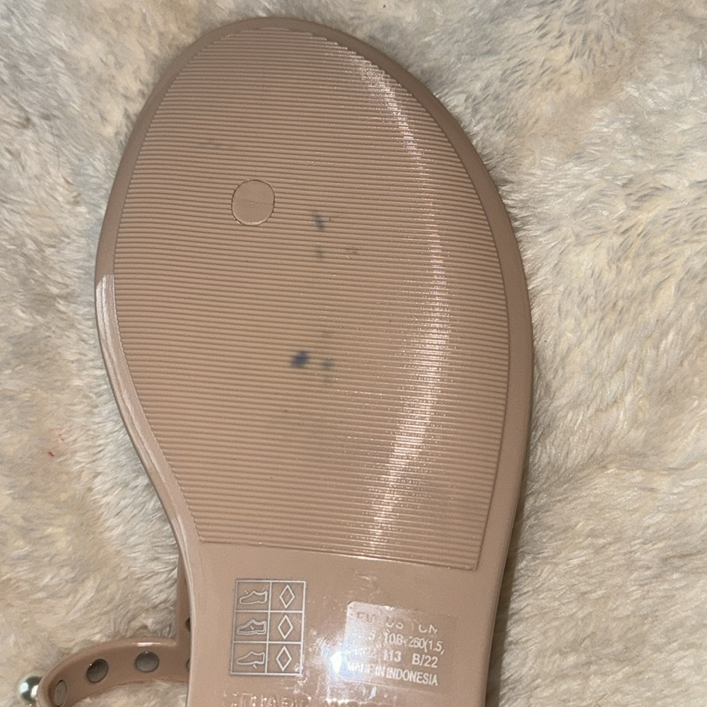 EUC Stuart Weitzman Goldie Embellished Sandals, Size 10 - Picture 9 of 12